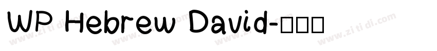 WP Hebrew David字体转换